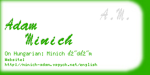 adam minich business card